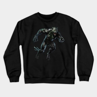 The Savage Stroll: A Panther's Unique Stride Crewneck Sweatshirt